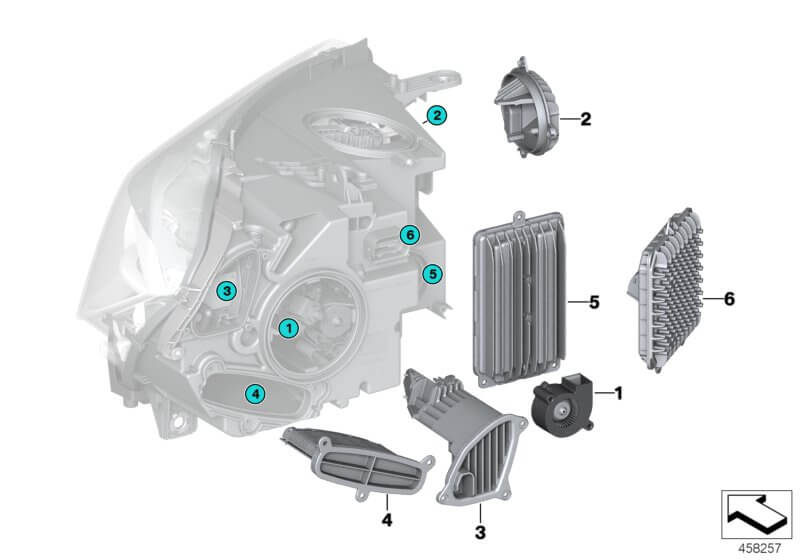 BMW headlight module