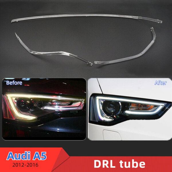Audi A5 daytime running light tube strip DRL guide circle angel eyes ring