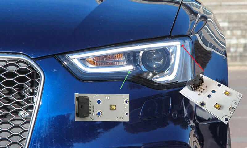 Audi A5 headlight led module 1305715178 repair kits 2012-2015