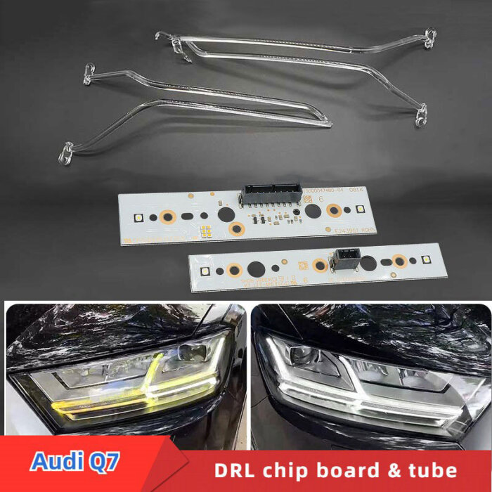 Audi Q7 front headlight daytime running lights DRL turn signal module guide plate tube repair kits