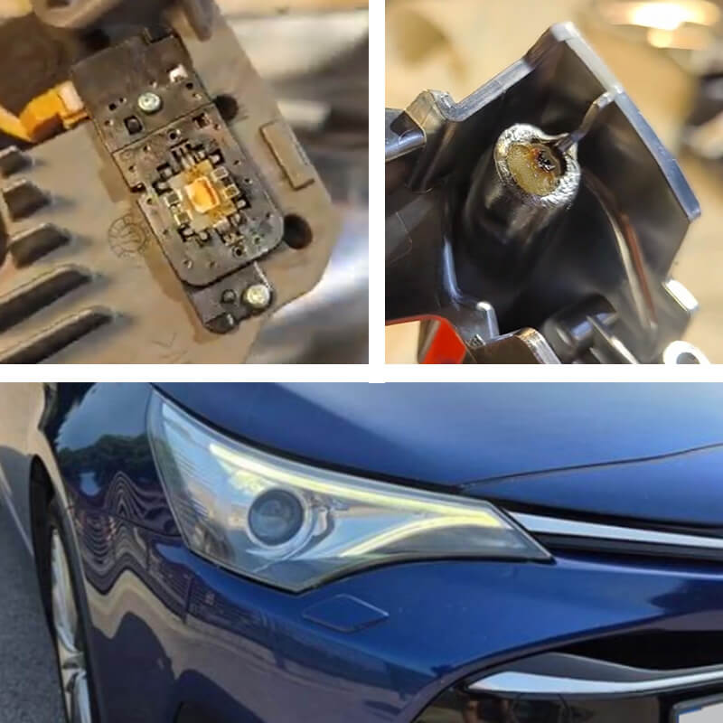 Avensis T27 T29 front headlight DRL LED daytime running light repair