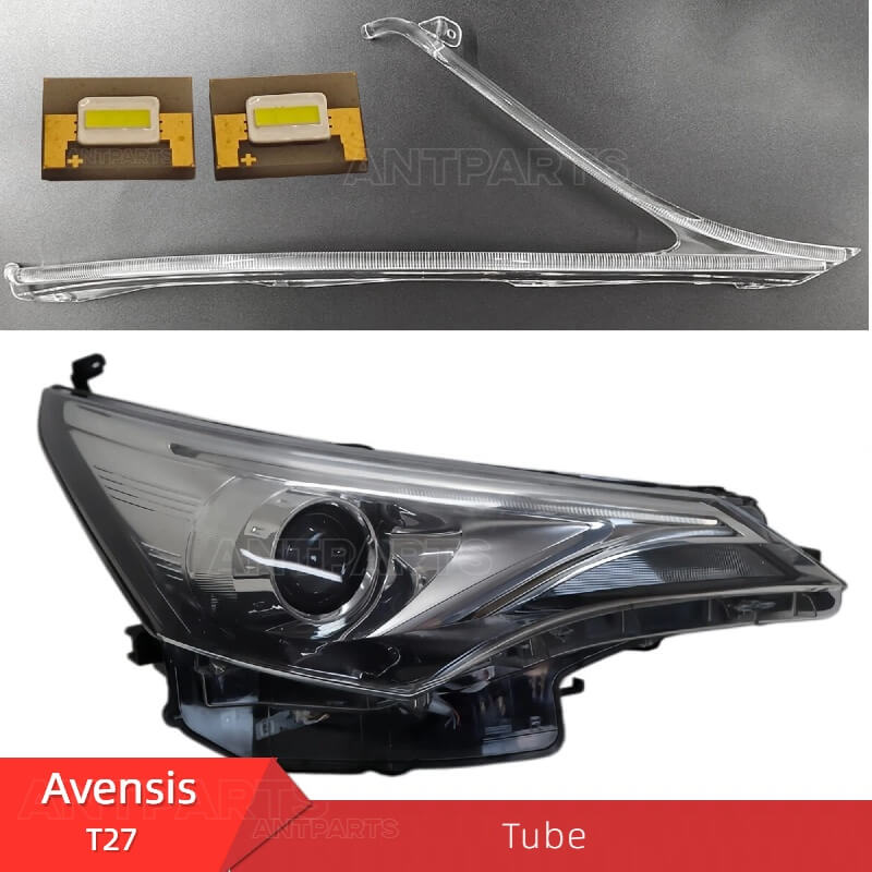 Avensis T27 T29 front headlight DRL tube LED daytime running light strip DRL guide pipe