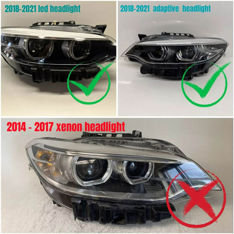 BMW 2 Series F22 F23 M2 headlight LED daytime running lights DRL
