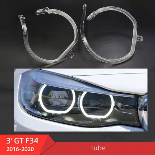 BMW 3 GT F34 front headlight daytime running light tube guide angel eyes ring pipe 2016-2020