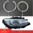 BMW 3 series E92 E93 DRL tube headlight daytime running light guide halo ring 2010-2013