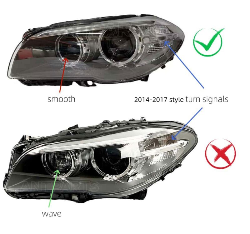BMW 5 series F10 F11 F18 without AHL headlight 2014 2015 2016 2017 year