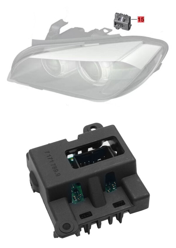 BMW E81 E82 E84 E87 E88 electronics box ALC xenon adaptive cornering light control unit 63117180829