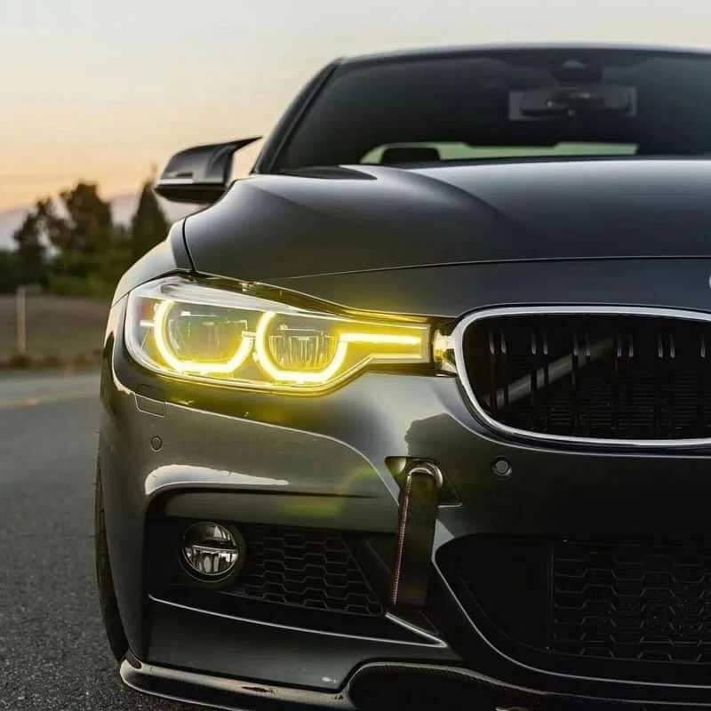 BMW F30 F31 F35 CSL lemon yellow LED daytime running light DRL