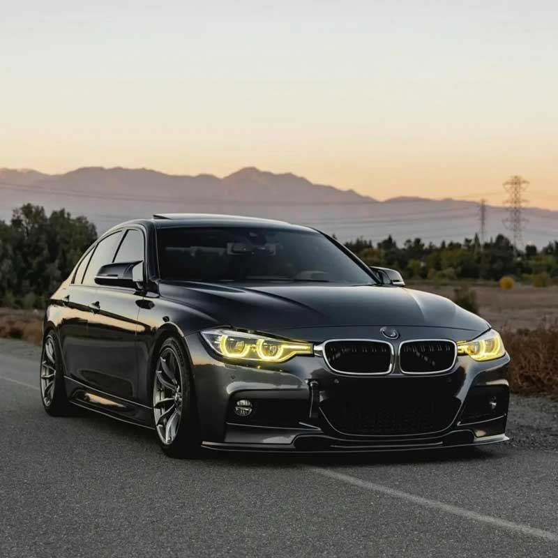 BMW F30 F31 F35 lemon yellow LED DRL daytime running light