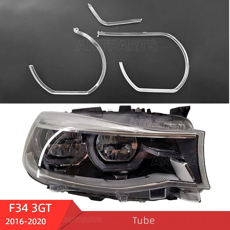 BMW F34 front headlight DRL tube daytime running light guide strip ring 2016-2020