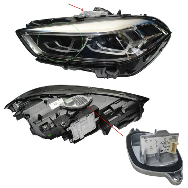 BMW F40 F44 headlight led daytime running light DRL module 63119448115 63119448116