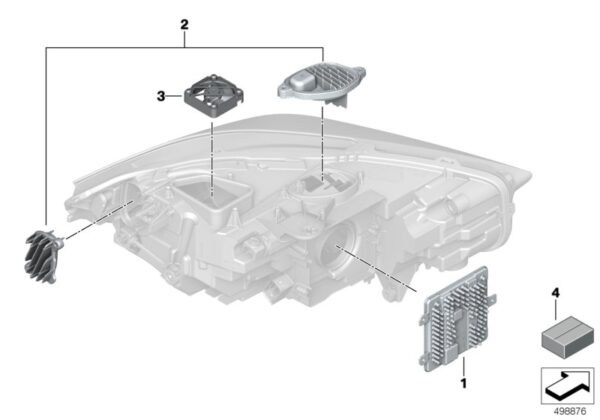 BMW F40 F44 headlight modules