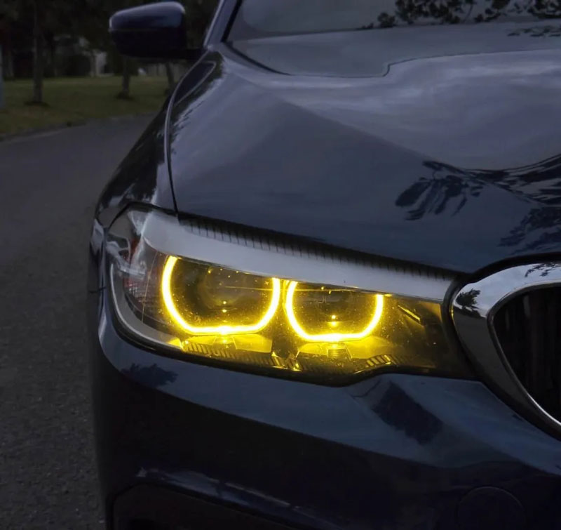 BMW G30 G31 G32 G38 F90 M5 CSL yellow daytime running light DRL module