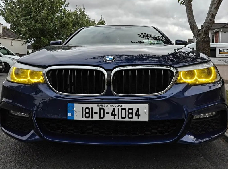 BMW G30 G31 G32 G38 F90 M5 yellow daytime running light DRL module 2018 2019 2020 year