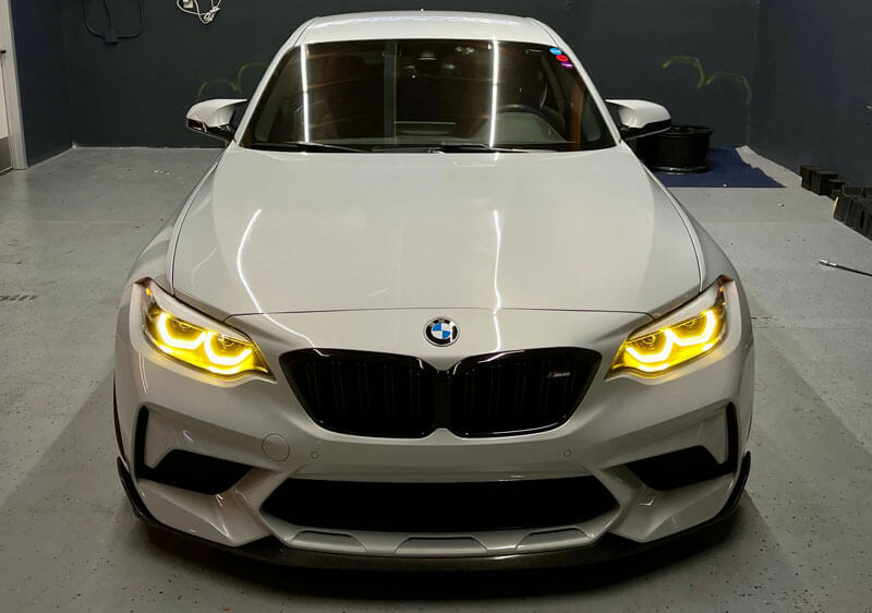 BMW M2 F22 F23 F87 CSL style yellow DRL module daytime running light