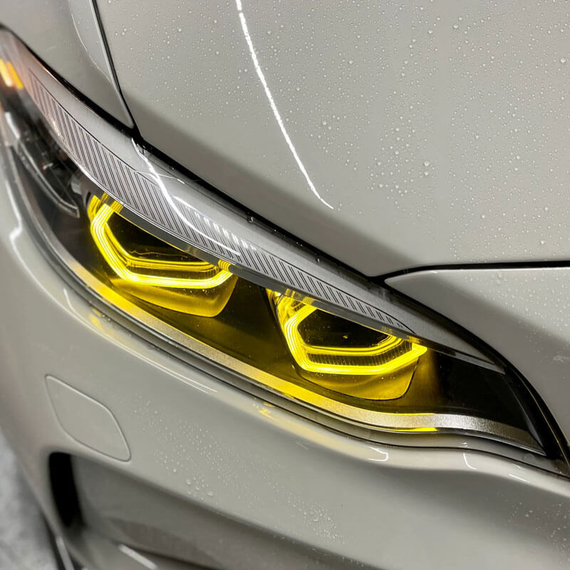 BMW M2 F22 F23 F87 CSL style yellow LED DRL module daytime running light