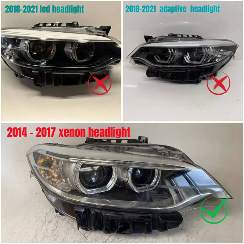 BMW M2 F22 F23 F87 xenon headlight CSL style yellow daytime running light LED DRL module