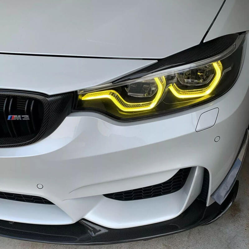 BMW M3 M4 F32 F36 CSL yellow LED daytime running light DRL module 2018-2020 year