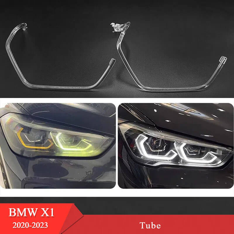 BMW X1 headlight daytime running lights tube DRL guide plate repair kits 2020-2023