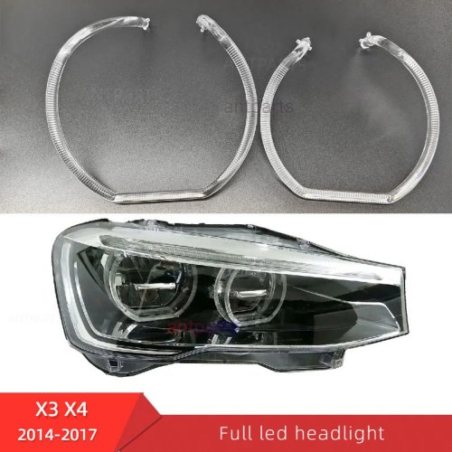 BMW X3 F25 X4 F26 DRL tube daytime running light strip DRL guide circle angel eyes ring