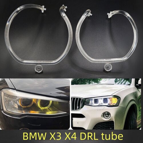 BMW X3 F25 X4 F26 daytime running light tube strip DRL guide circle angel eyes ring