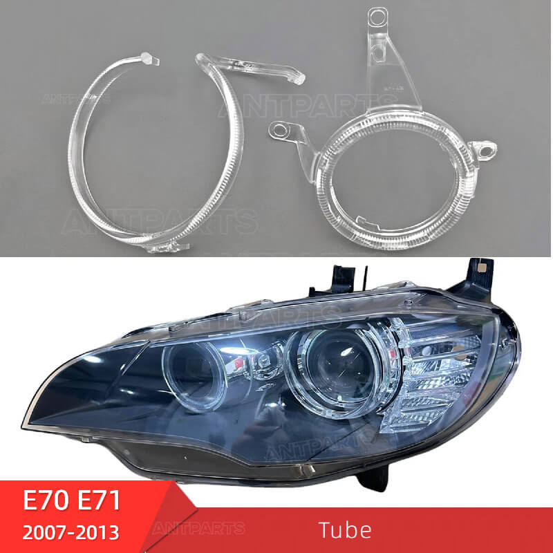 BMW X5 X6 E70 E71 DRL tube front headlight daytime running light guide angel eyes halo ring