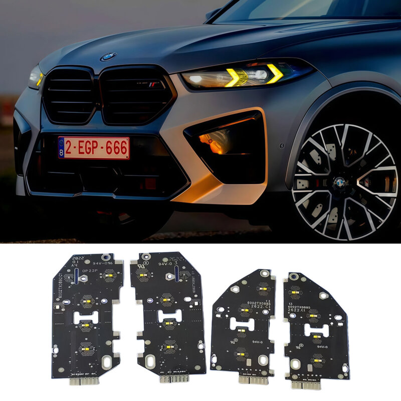 BMW X5 X6 G05 G06 F95 F96 CSL yellow drl module daytime running lights ...