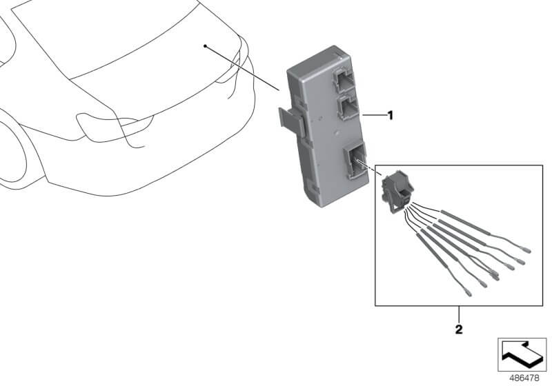 BMW control unit for decklid function
