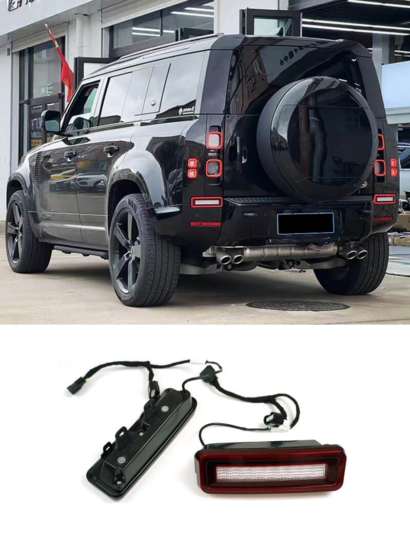 Defender rear bar reversing lights brake lights rear tail light