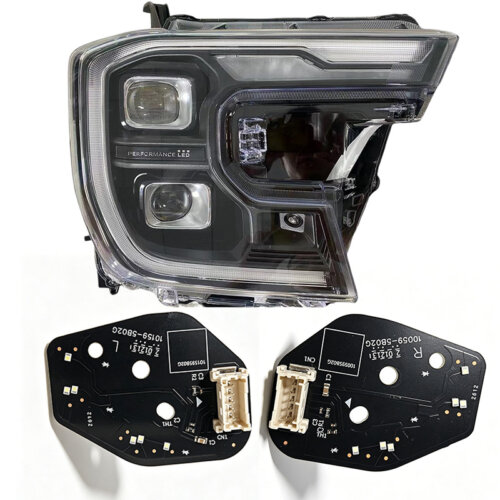 Ford Ranger T9 front headlight led daytime running light DRL module baord white color