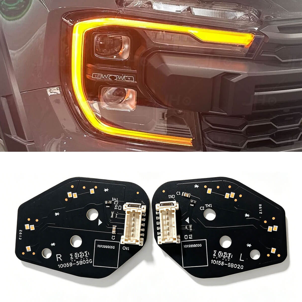 Ford Ranger amber led daytime running light baord 2023-2025