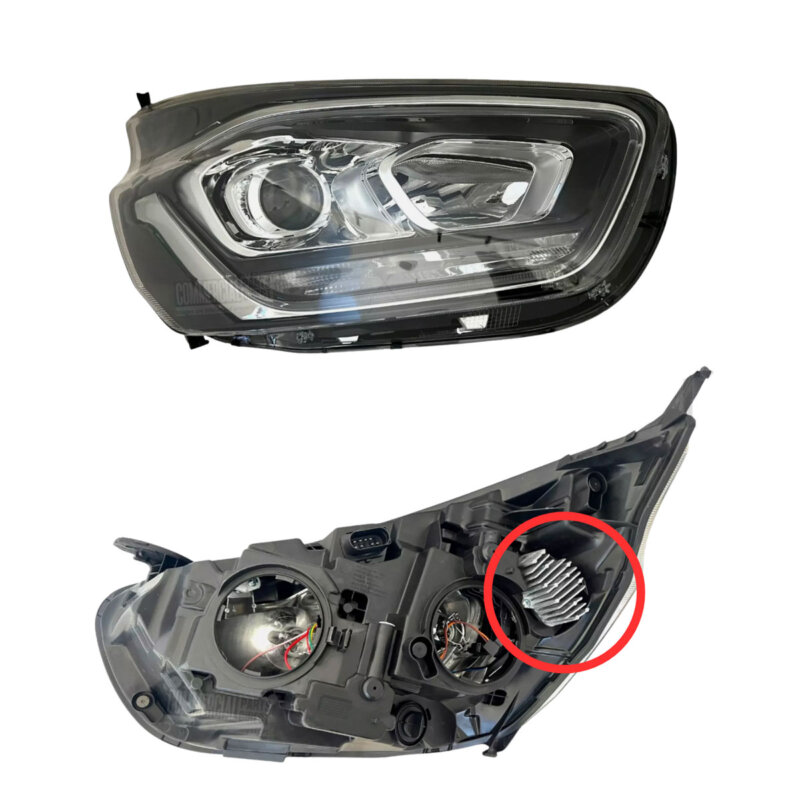 H1BB13D278AC Ford Focus Puma Fiesta front headlight LED daytime running light repair DRL module