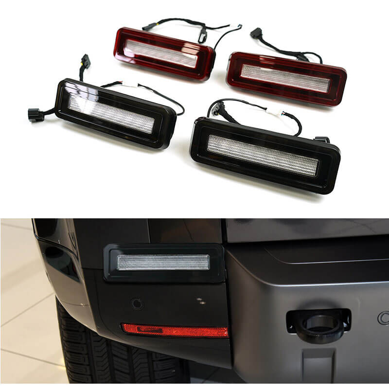 Land Rover Defender rear bar reversing lights brake lights rear tail lights