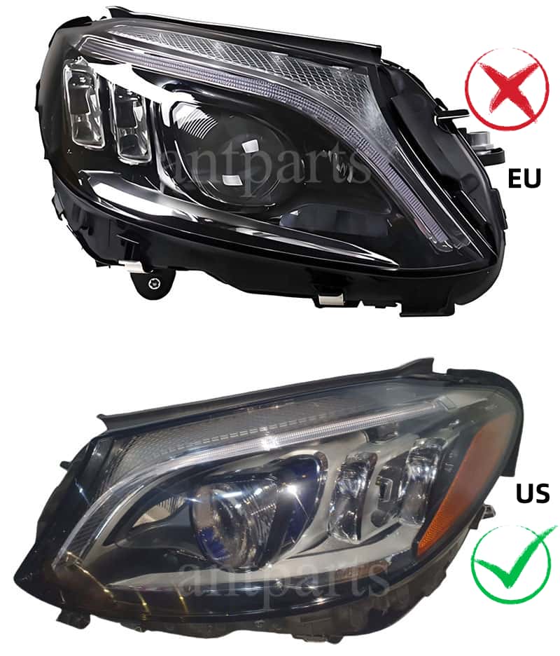 MERCEDES C W205 MULTIBEAM FULL LED HEADLIGHT 2019-2020