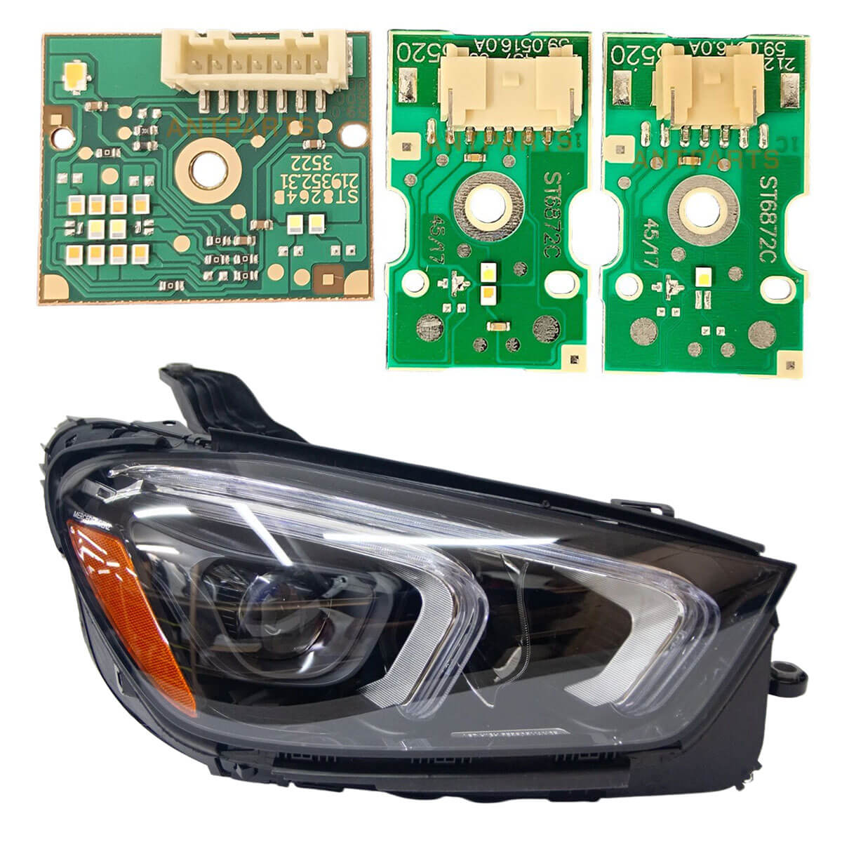 Mercedes-Benz US GLE W167 GLE300 GLE350 GLE400 GLE450 headlight led turn signal daytime running light DRL module