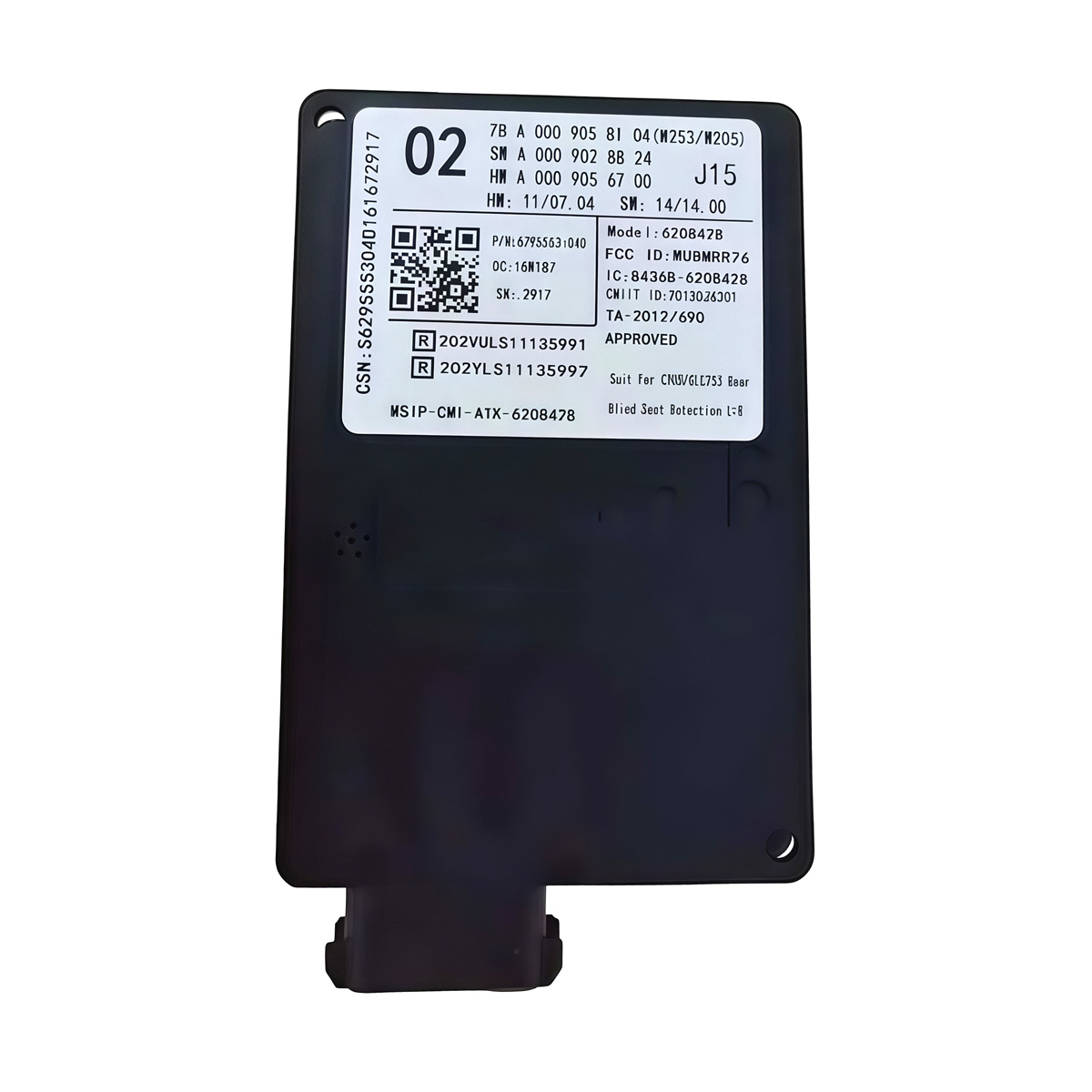 Mercedes Benz W205 W253 rear radar sensor A0009058104