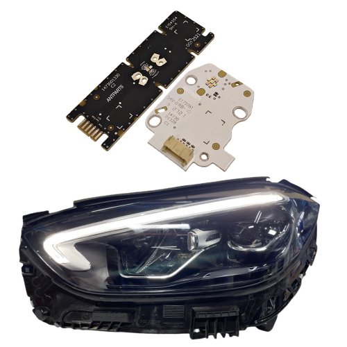 Mercedes Benz W206 headlight led daytime running lights DRL module turn signal