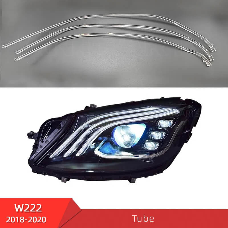 Mercedes Benz W222 headlight DRL tube daytime running light guide piple 2016-2020