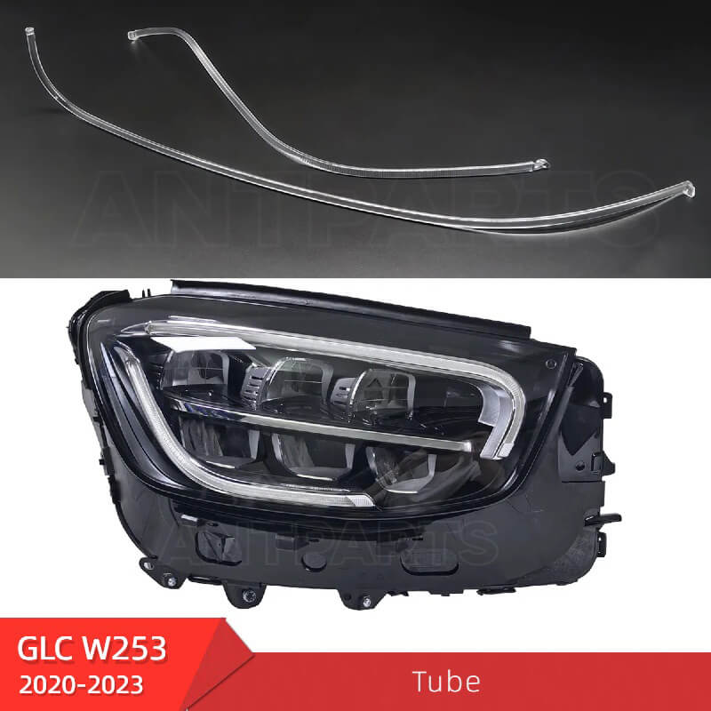 Mercedes Benz W253 GLC headlight daytime running light tube DRL strip guide pipe