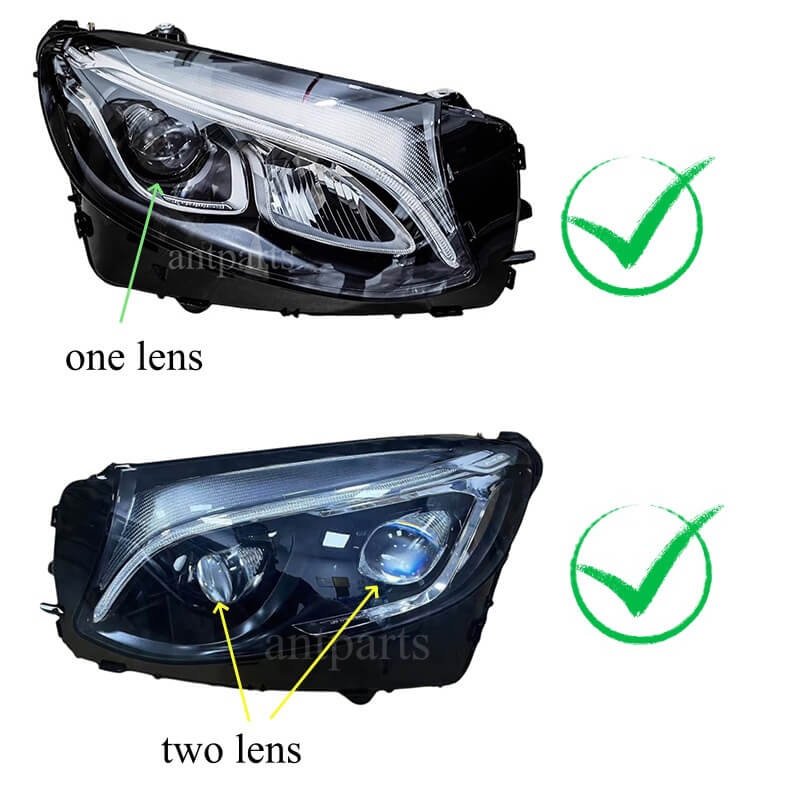 Mercedes Benz W253 GLC260 GLC300 headlight daytime running light tube repair kits 2016-2019