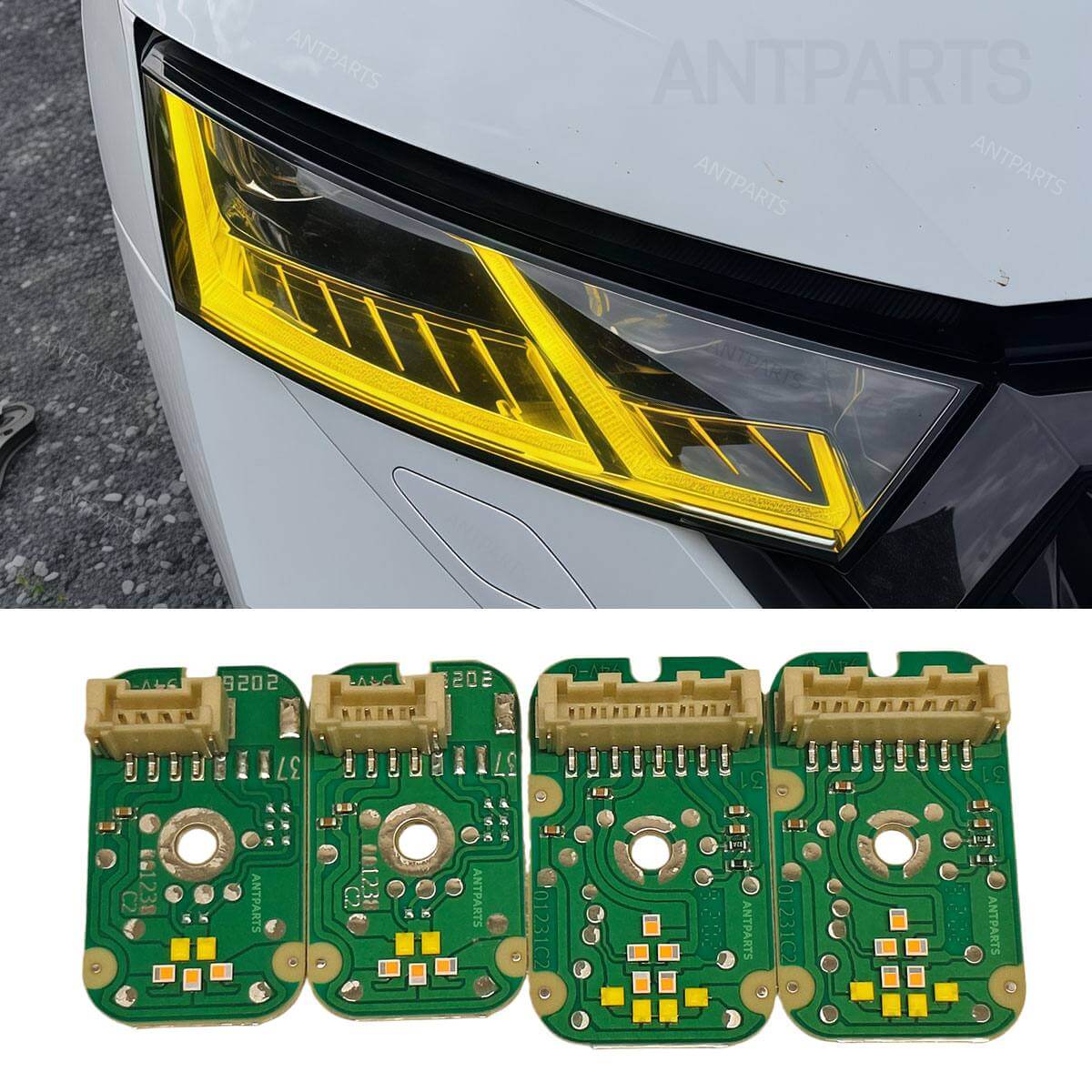 Octavia MK4 CSL yellow led daytime running light DRL module update