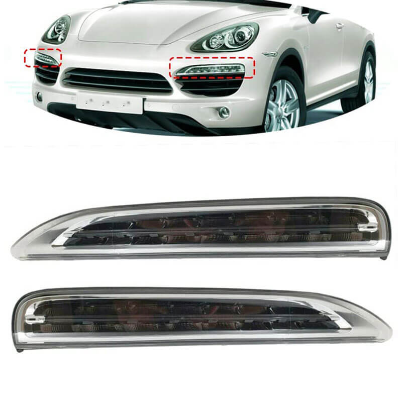Porsche Cayenne front bumper DRL module 95863118100 95863118200