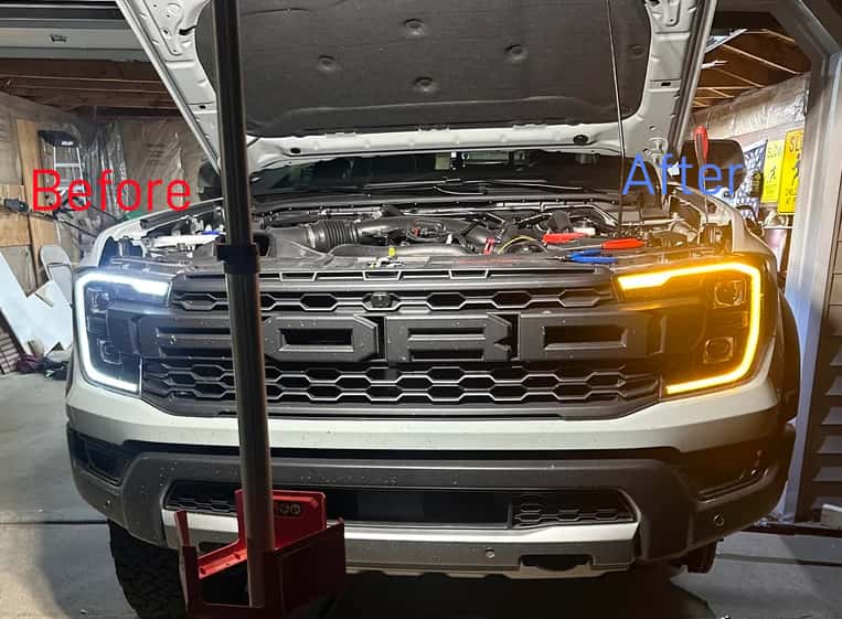 Ranger Raptor T9 amber led daytime running light