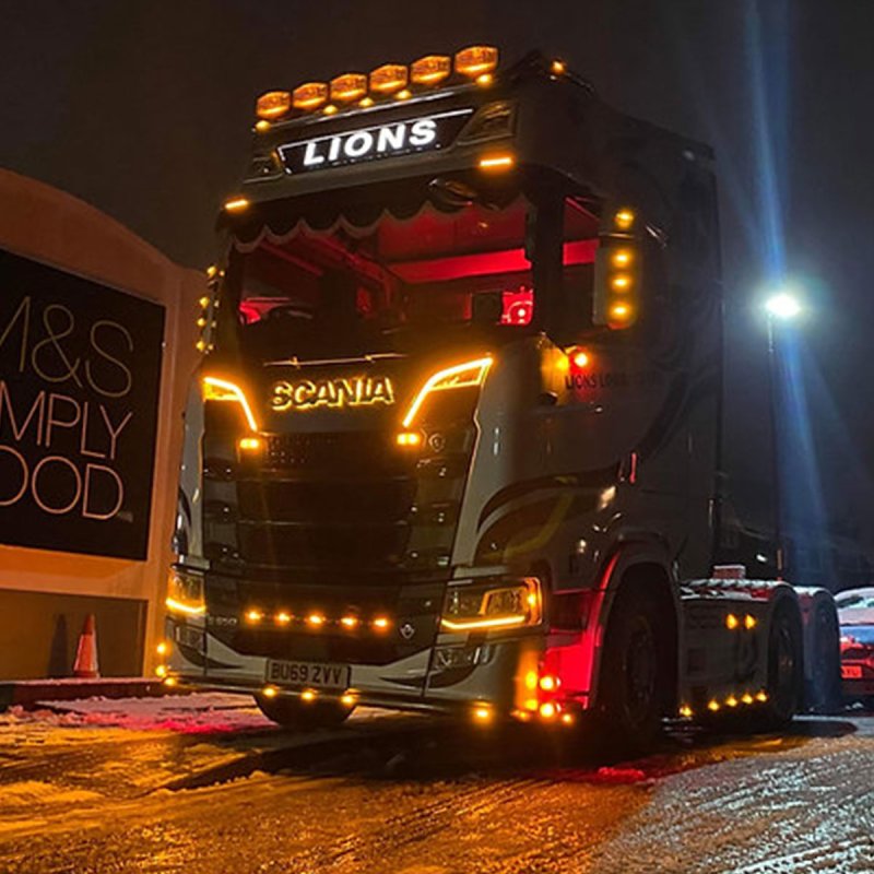 Scania amber led daytime running light R450 R460 R650 S580 G410 amber DRL module