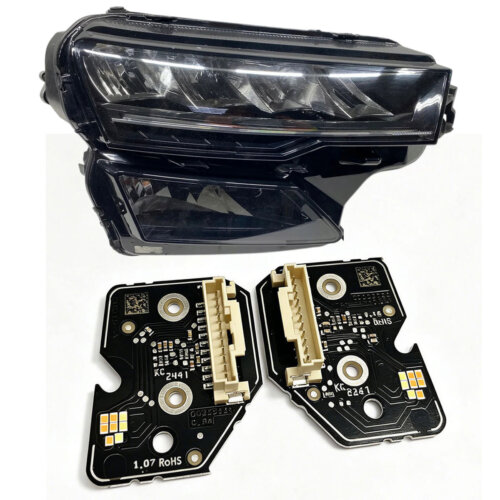 Skoda Karoq Kodiaq front headlight LED daytime running lights DRL module turn signal 566941645 566941646 00224256 00224257