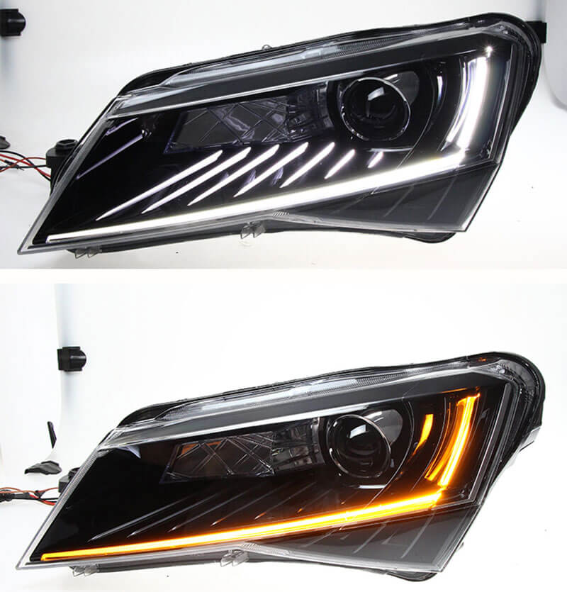Skoda Superb headlight LED daytime running lights turn signal module 2016 2017 2018
