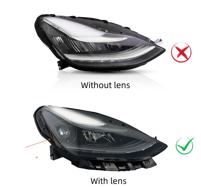 Tesla Model 3 Model Y matrix headlight