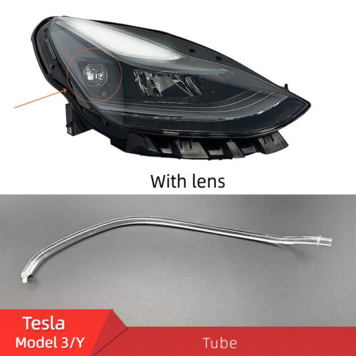 Tesla Model 3 Y headlight daytime running light tube DRL guide pipe