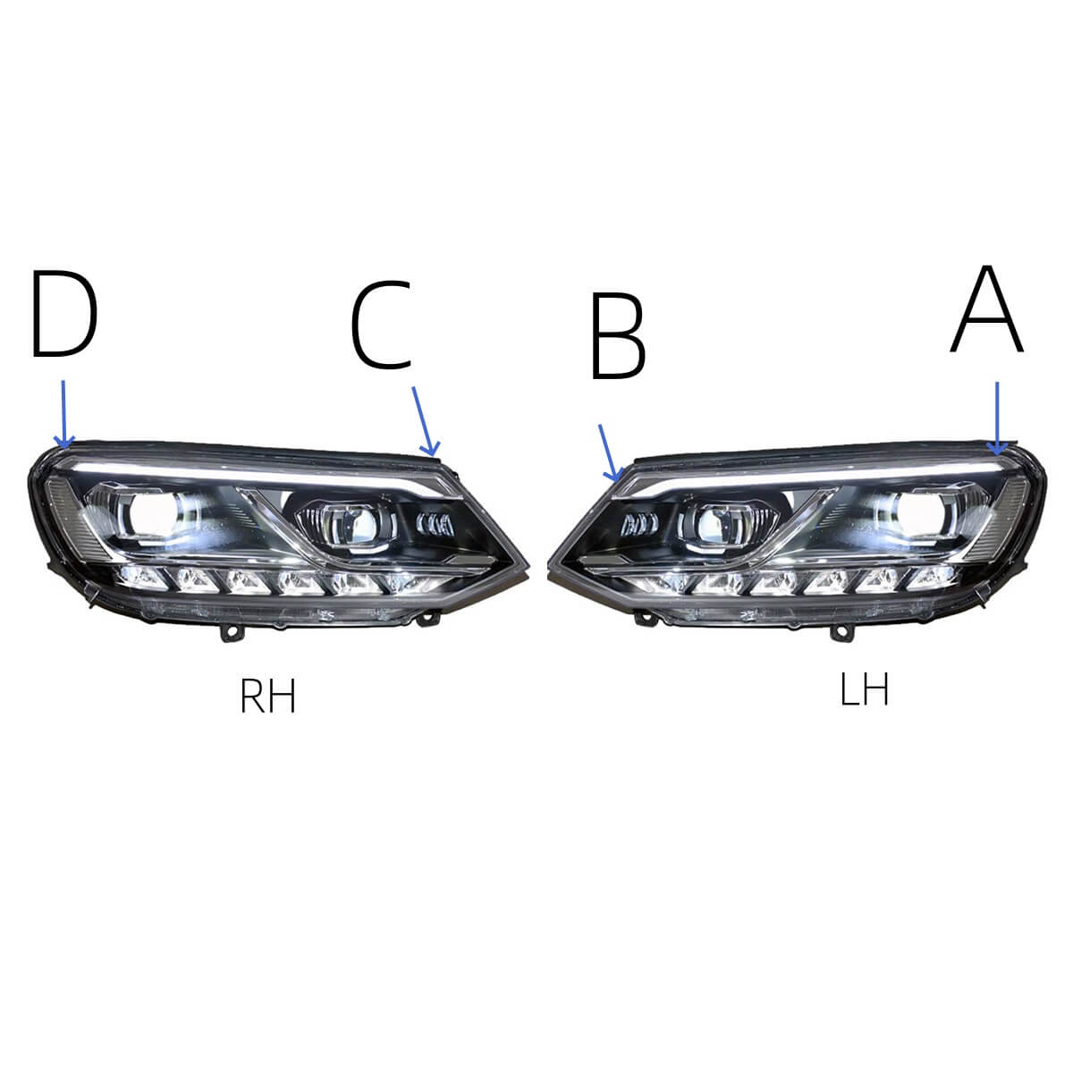 Touareg front headlight 2019-2025