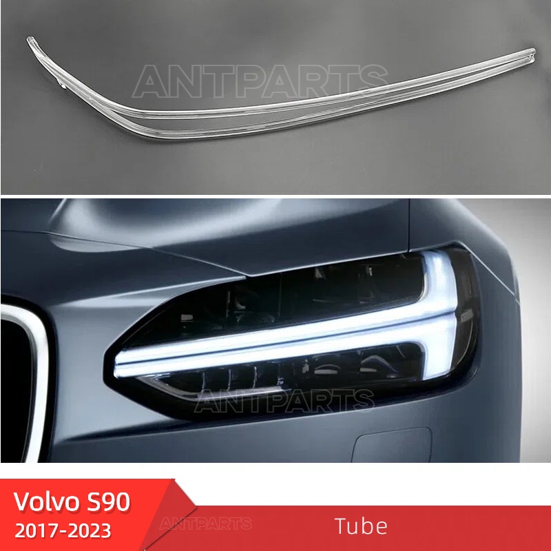 Volvo S90 front headlight DRL tube daytime running light strip DRL guide pipe